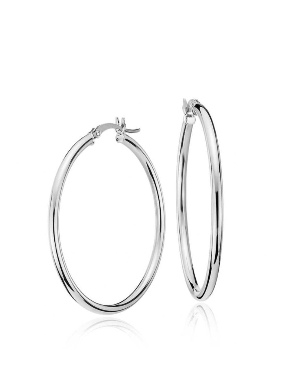 New silver plated Hoop Earrings